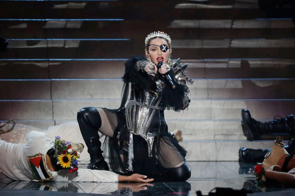 Hobbled Madonna Joins Black Lives Matter Protests on Crutches