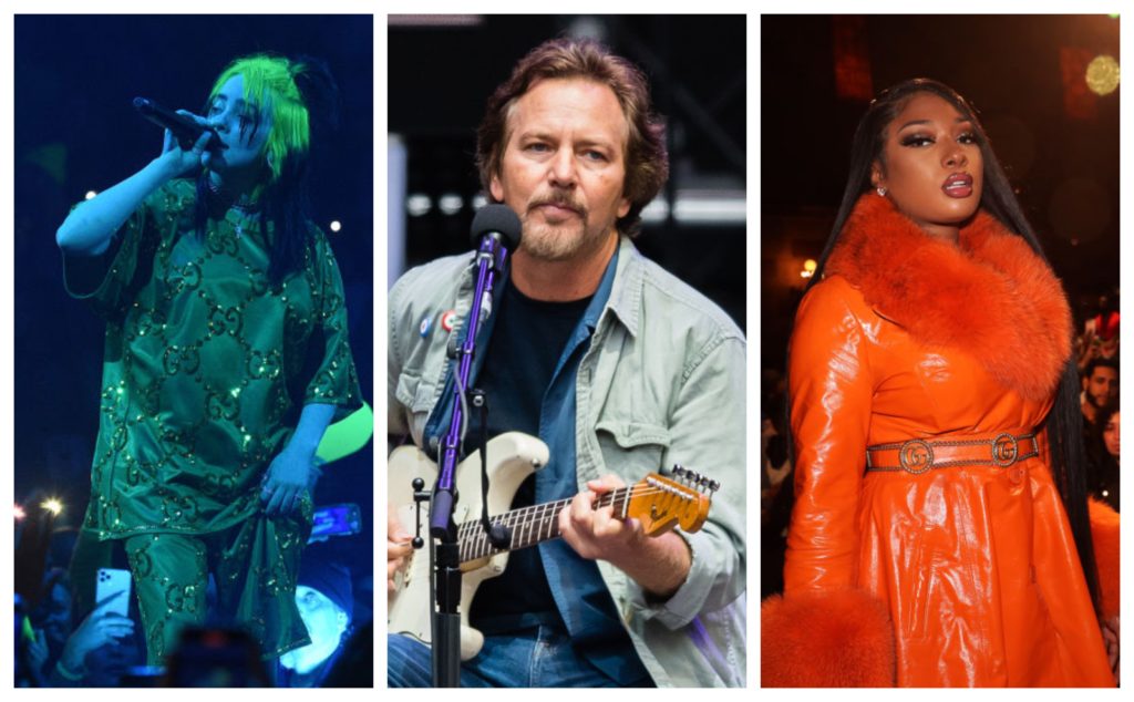 Eddie Vedder, Billie Eilish, Megan Thee Stallion and More Urge Police Reform in California