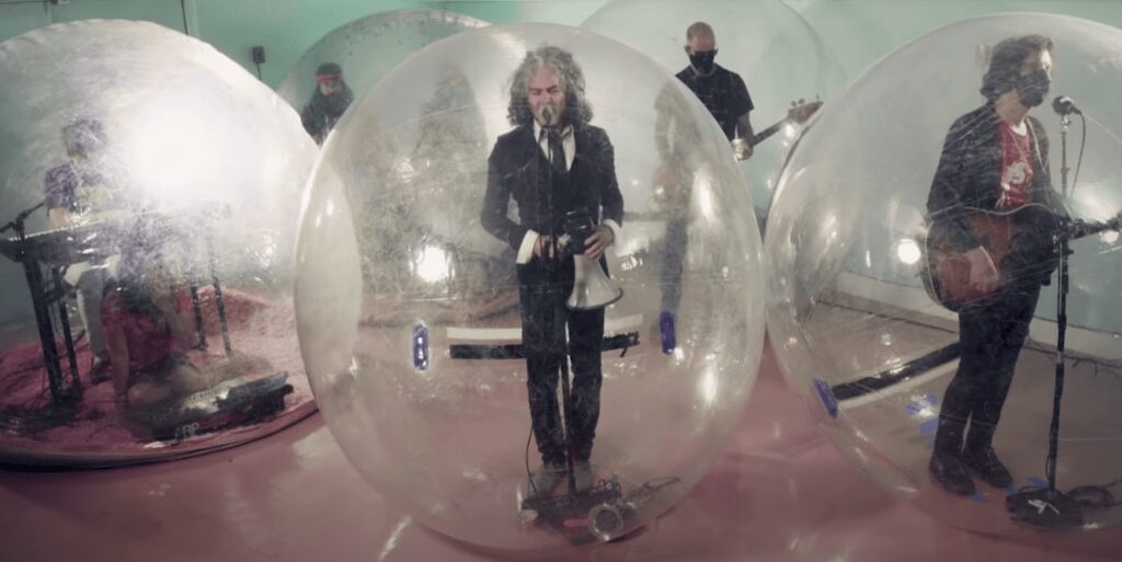 The Flaming Lips Perform 'God and the Policeman' From Their Trademark Bubbles For 'Fallon'