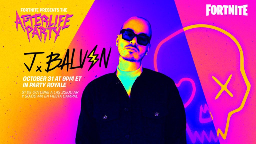 Fortnite and J Balvin Team Up for the Afterlife Party Digital Concert on Halloween
