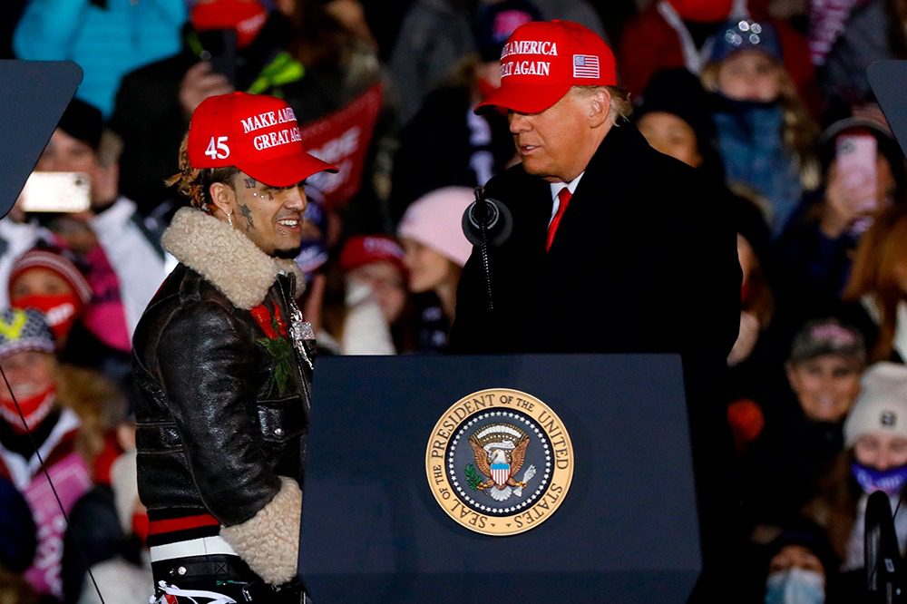 Trump Introduces Lil Pump With Wrong Name at Rally | SPIN