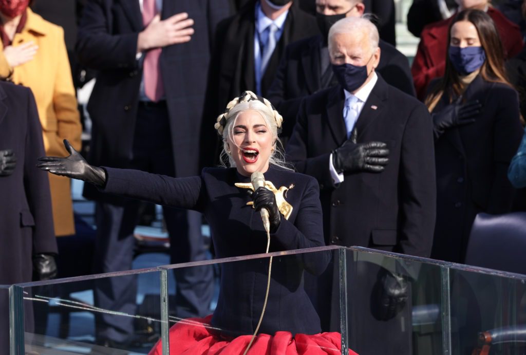 Lady Gaga Belts Out National Anthem at Biden Inauguration
