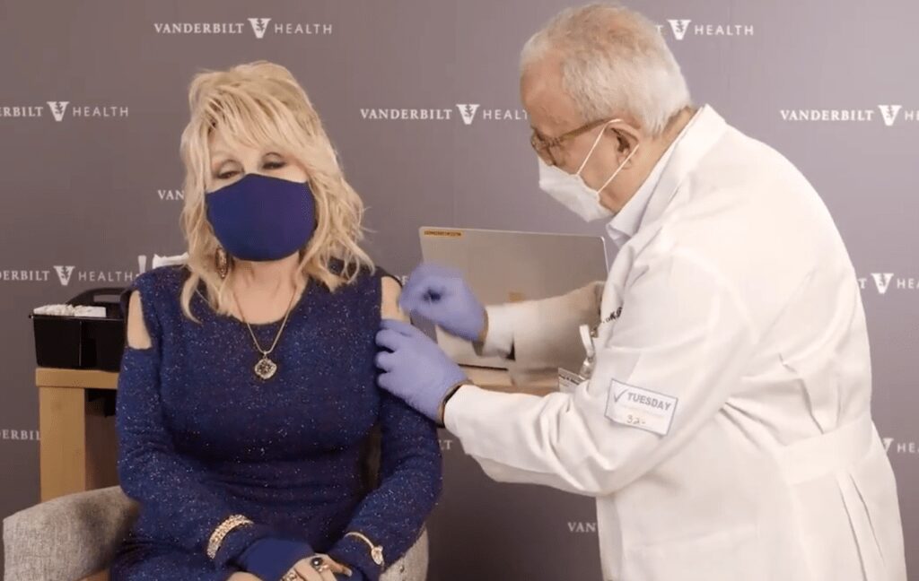Dolly Parton Gets COVID Vaccine: 'I'm Old Enough to Get It and Smart Enough to Get It'