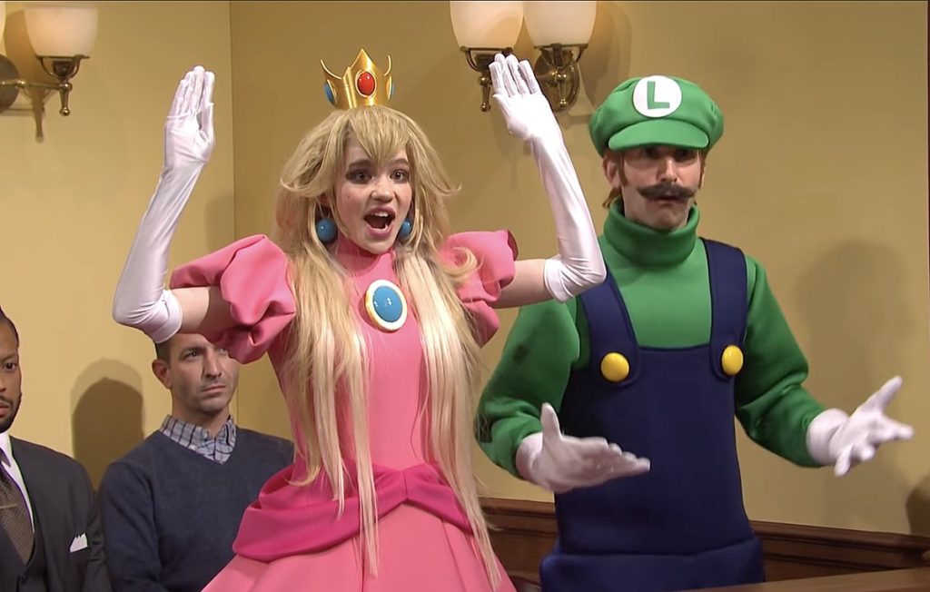 Grimes Plays Princess Peach to Elon Musk's Wario on 'Super Mario' Themed 'SNL' Skit