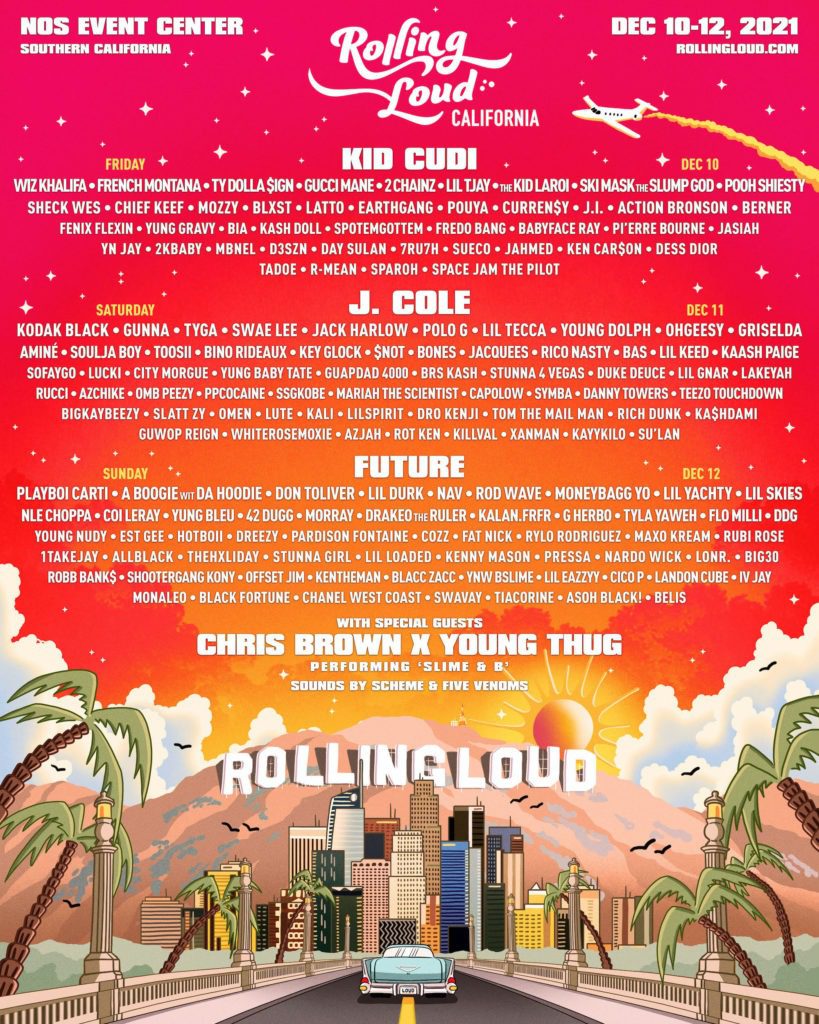 Rolling Loud California Lineup Features Kid Cudi, J Cole, Future and Almost Every Other Rapper