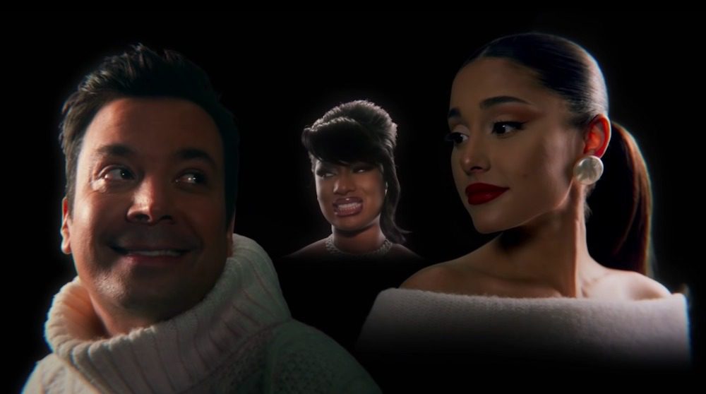 Oh Boy, Jimmy Fallon Made A COVID-Themed Christmas Song With Ariana Grande & Megan Thee Stallion