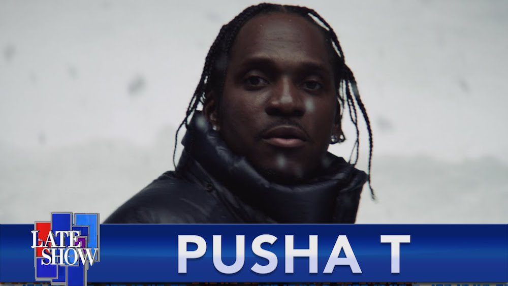 Pusha T Performs “Diet Coke” Amidst A Snowstorm On Colbert & Releases Nigo Collab “Hear Me Clearly”