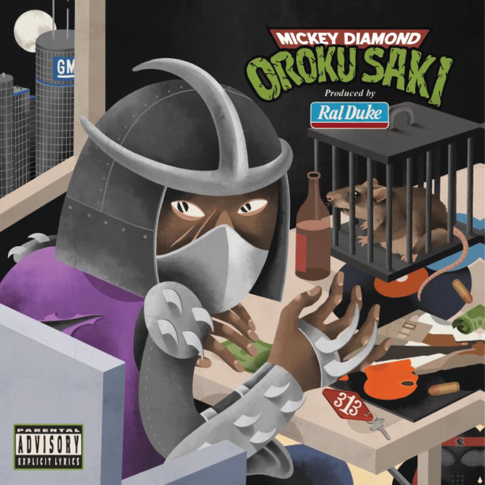 Stream Detroit Rapper Mickey Diamond’s Ninja Turtles-Themed Album Oroku Saki