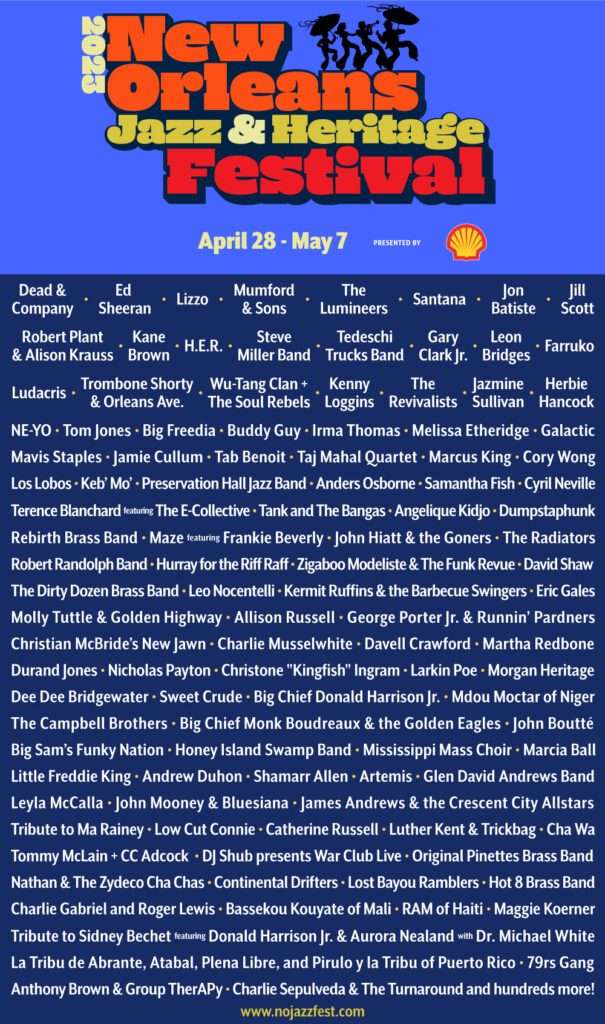 New Orleans Jazz Fest 2023 Lineup Has Dead & Co., Ed Sheeran, Lizzo, & Tons Of Legends