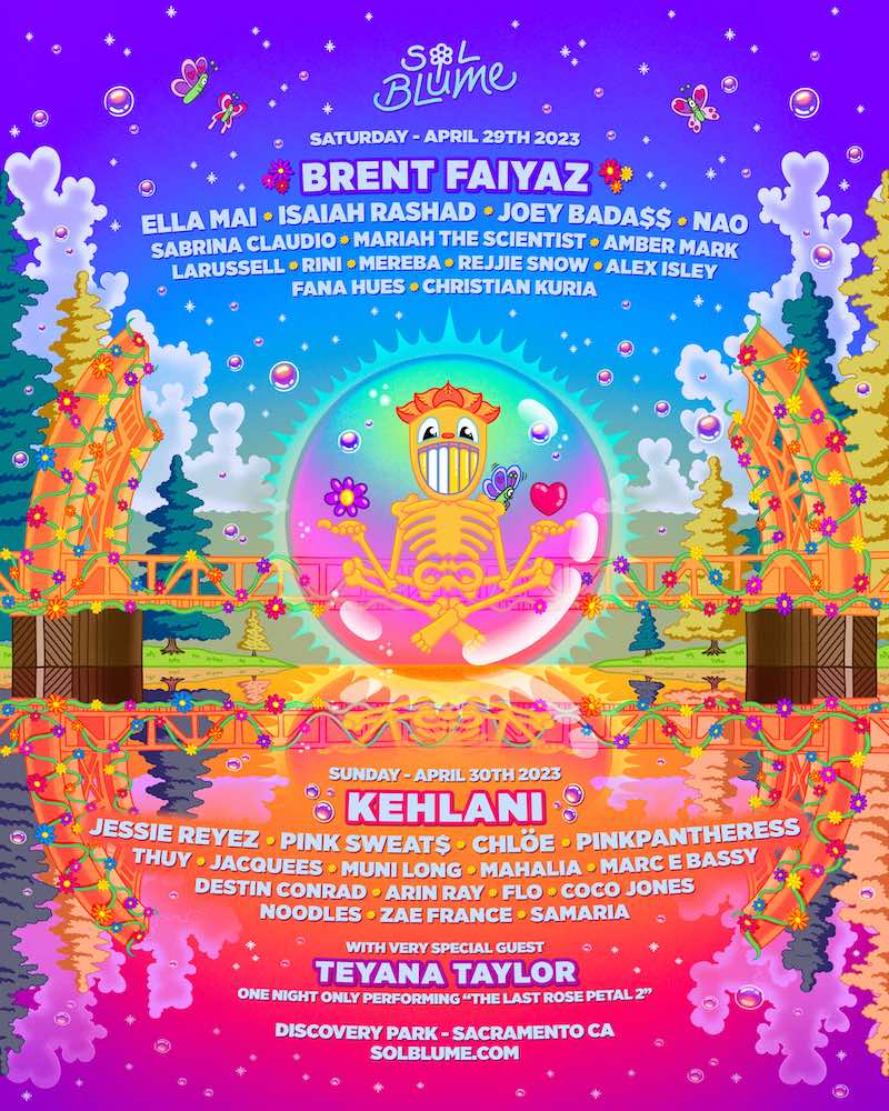 Sacramento R&B Fest Sol Blume Announces 2023 Lineup Headlined By Brent Faiyaz & Kehlani