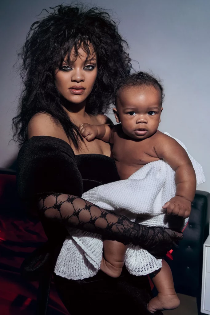 Rihanna, A$AP Rocky & Son Cover British Vogue