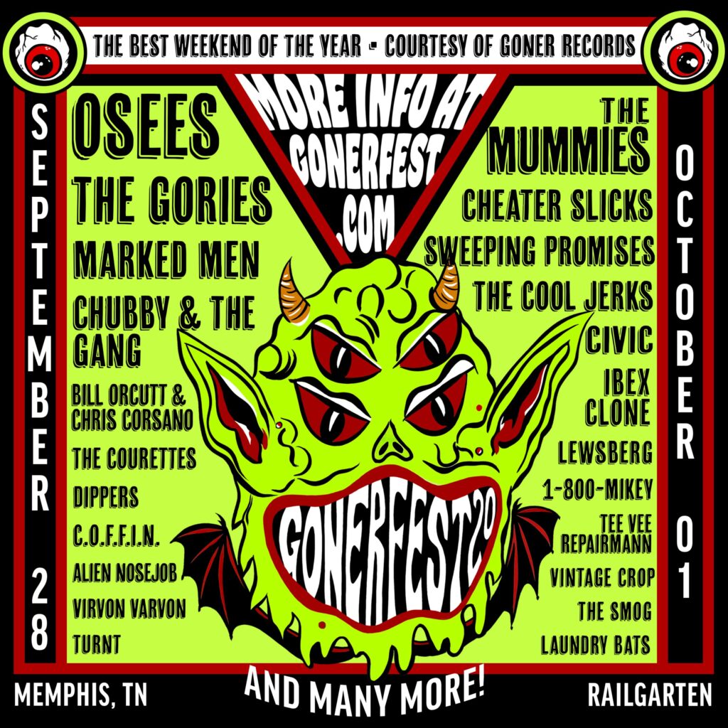 Gonerfest Announces 2023 Lineup With Osees, Gories, Mummies, & More