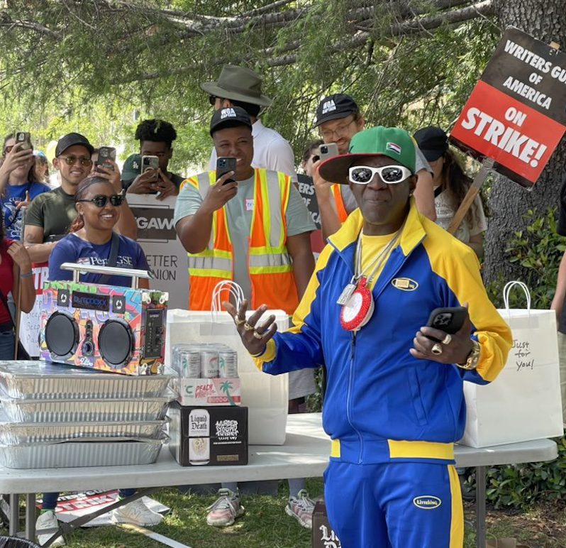 Flavor Flav Is The Latest Musician To Show Up On The Writers Strike Picket Line