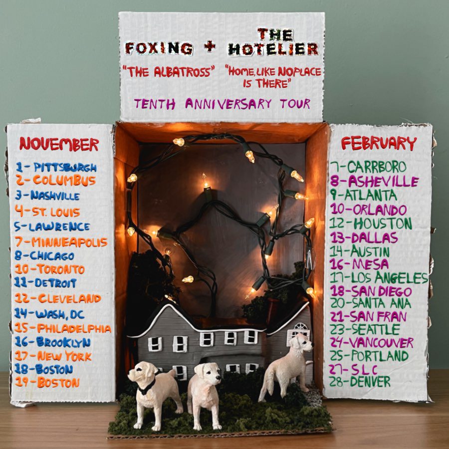 The Hotelier & Foxing Announce Co-Headlining 10th Anniversary Tour