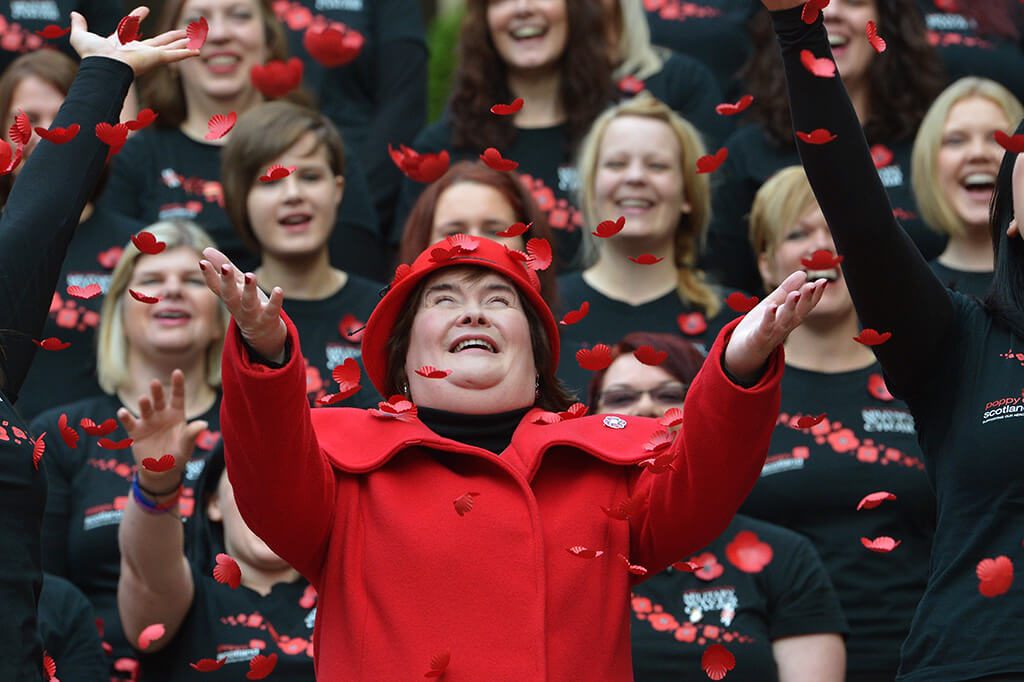 Susan Boyle Launches Poppy Scotland Appeal