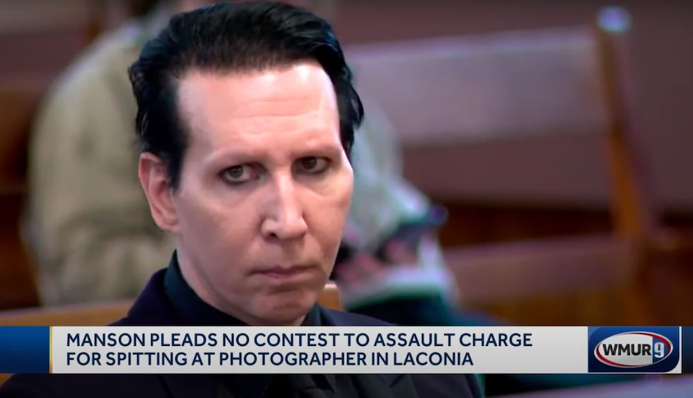 Marilyn Manson Sentenced To Fine & Community Service For Spitting & Blowing Snot Rocket At Camerawoman