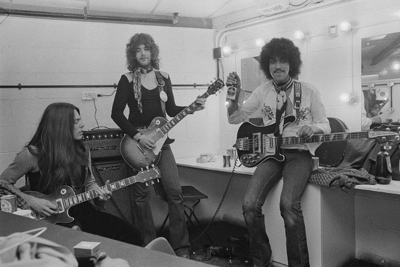 Thin Lizzy in the dressing room