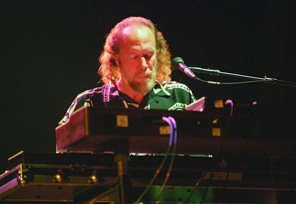 ince Welnick of The Grateful Dead performs at The Omni Coliseum in Atlanta.