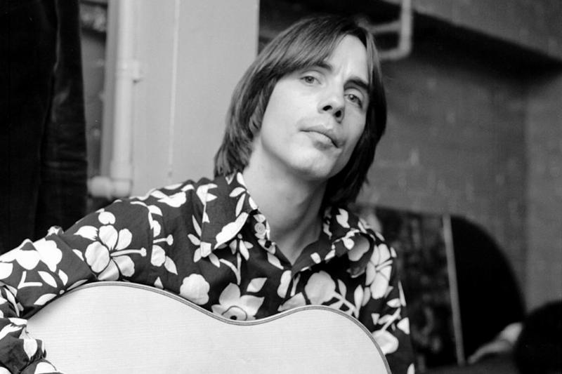 Jackson Browne with his guitar