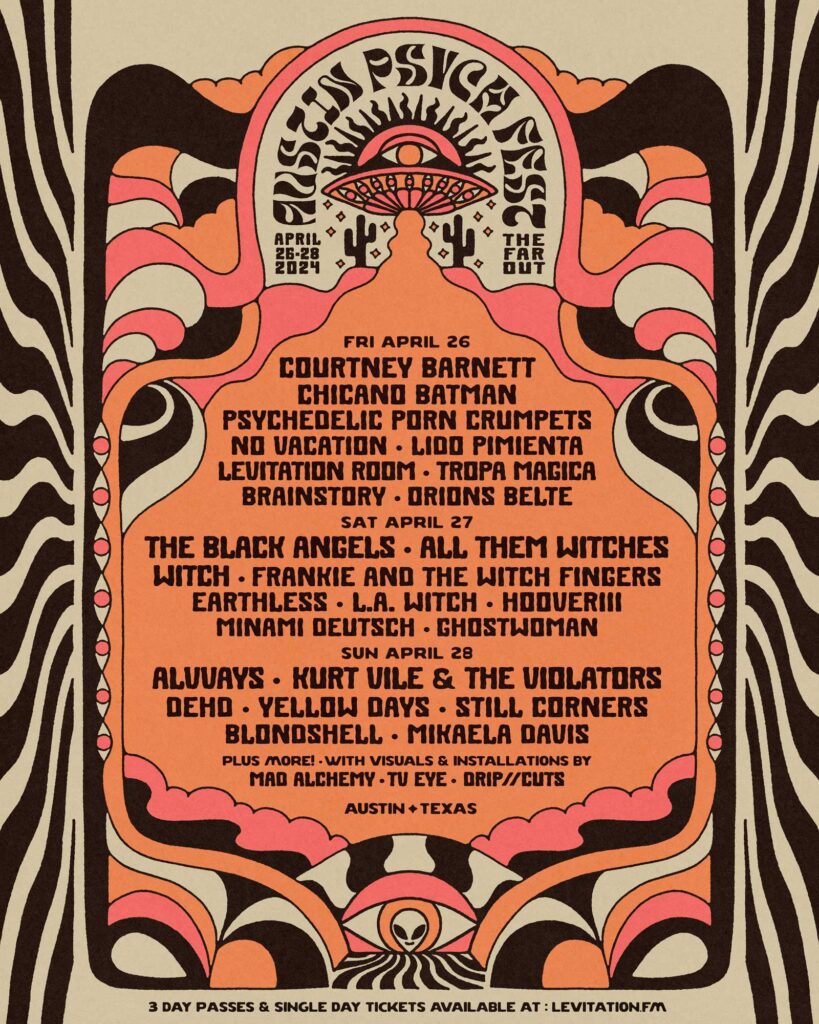 Austin Psych Fest 2024 Lineup Has Witch, All Them Witches, L.A. Witch, Frankie & The Witch Fingers, & More