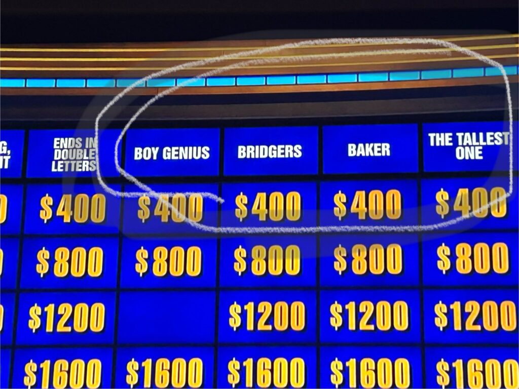 Jeopardy! Does Boygenius-Themed Categories