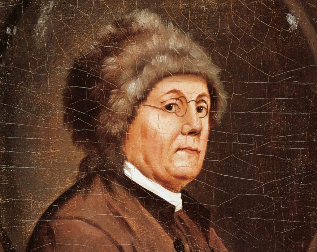 Portrait of Benjamin Franklin...