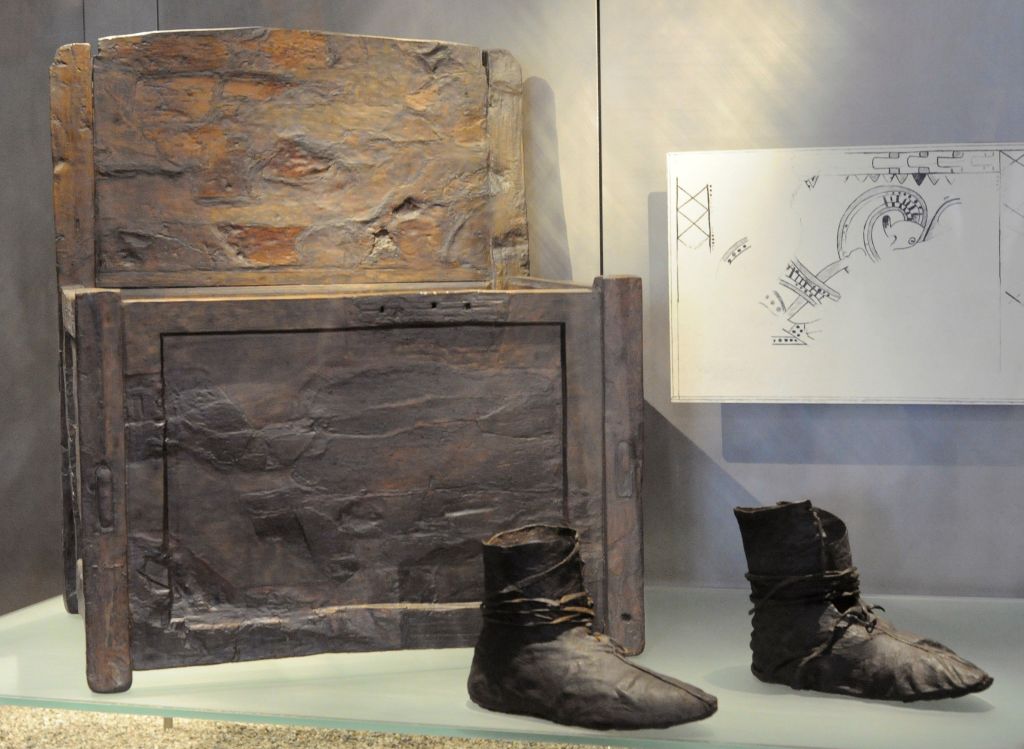 viking gear in a museum