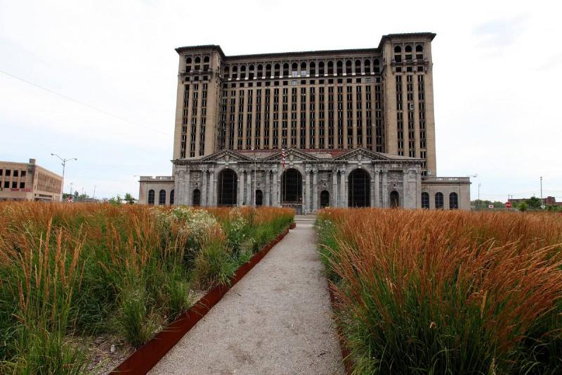 The abandoned Michigan Central Station on July 18, 2014 in Detroit, Michigan.