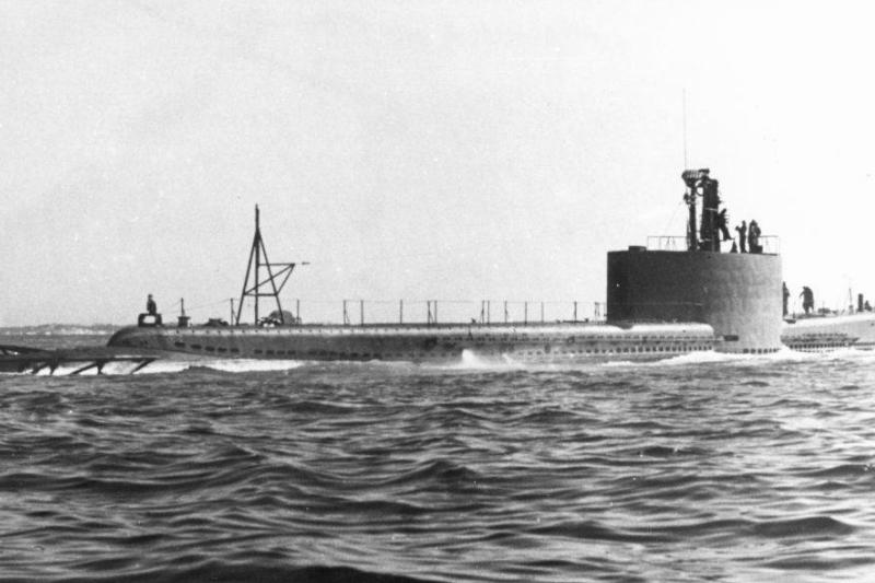 Submarine on the water