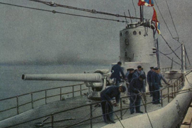 Painting of American submarine