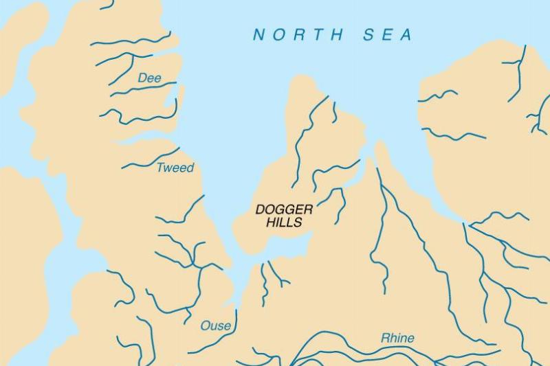map of ancient doggerland