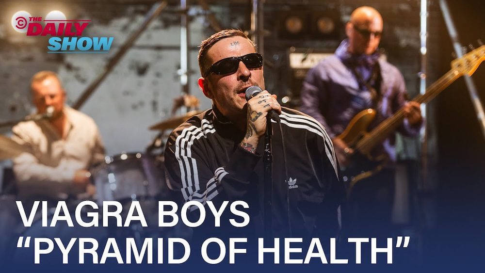 Watch Viagra Boys Play “Pyramid Of Health,” Talk Mariah Carey & Being American In Sweden On The Daily Show