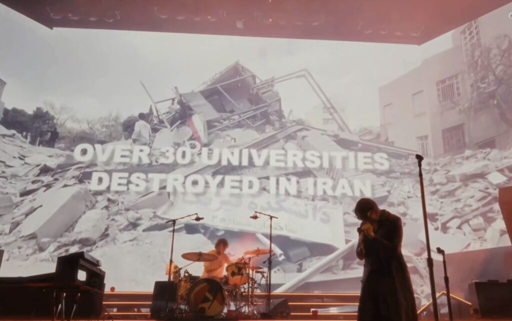 The Strokes End Coachella Set With Video Condemning US Actions In Iran And Gaza
