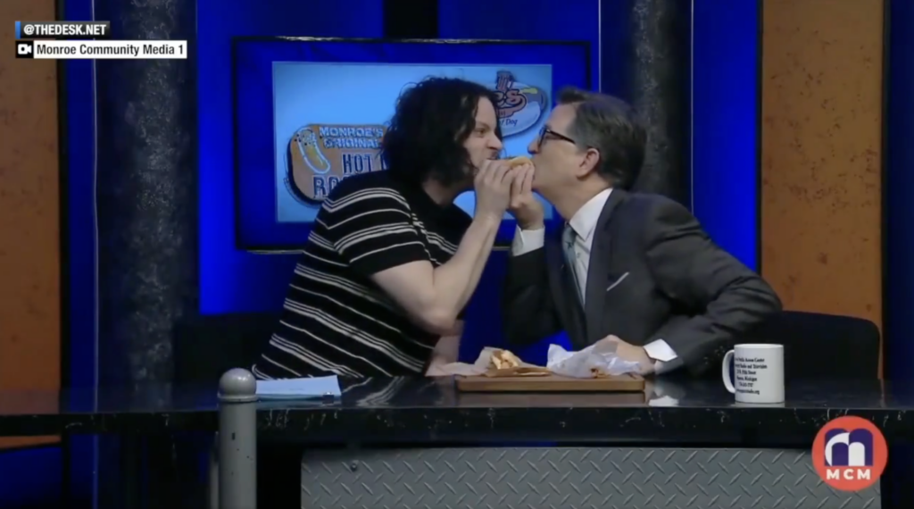 Jack White Joins Stephen Colbert for Surprise 'Only In Monroe' Finale